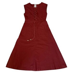 Vintage 1960s wool dress, small